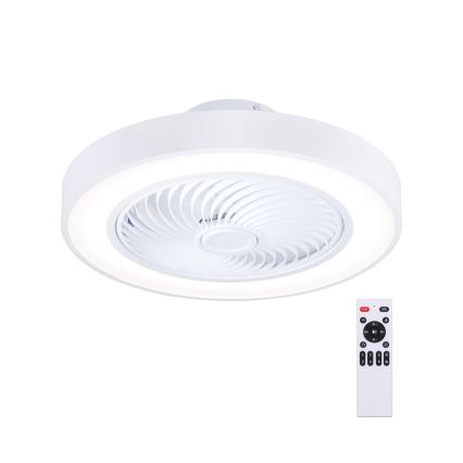 Brilagi - LED стельовий світильник з вентилятором, з регульованою яскравістю LED/30W/230V 3000-6500K діам. 50 см білий + пульт дистанційного керування