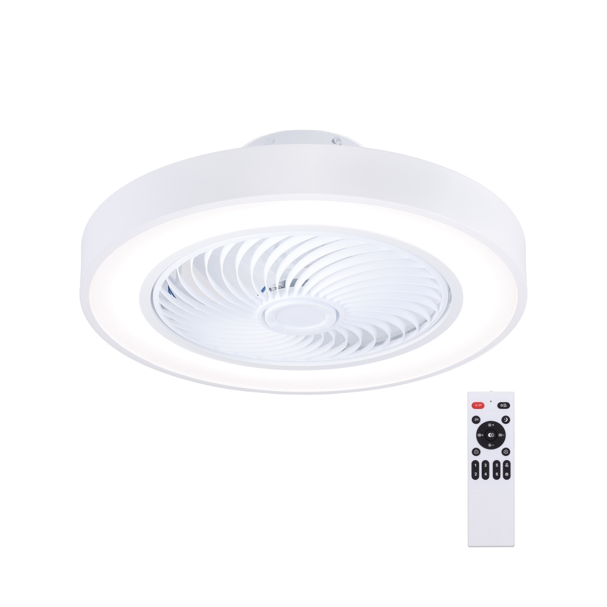 Brilagi - LED стельовий світильник з вентилятором, з регульованою яскравістю LED/30W/230V 3000-6500K діам. 50 см білий + пульт дистанційного керування