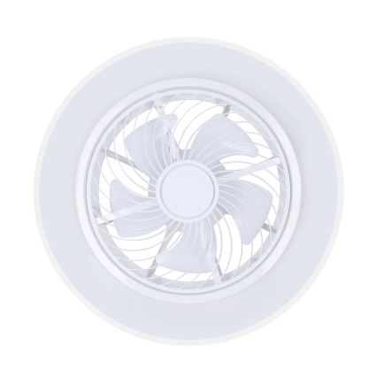 Brilagi - LED стельовий світильник з вентилятором, з регульованою яскравістю LED/30W/230V 3000-6500K діам. 50 см білий + пульт дистанційного керування