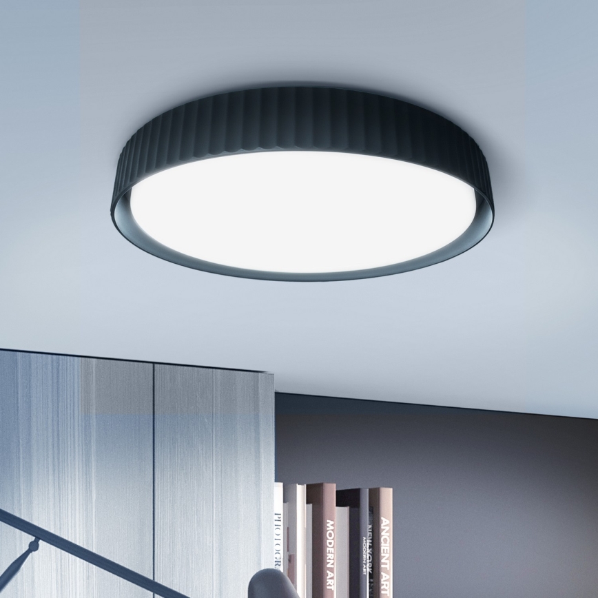 Brilagi - затемнюваний світлодіодний стельовий світильник LUCIA LED/60W/230V 3000-6500K діаметр 59 см чорний + пульт дистанційного керування