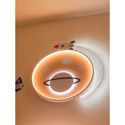 BRILAGI -LED Дитячий стельовий світильник STARSHIP LED/64 Вт/230 В 3000/4500K жовтий