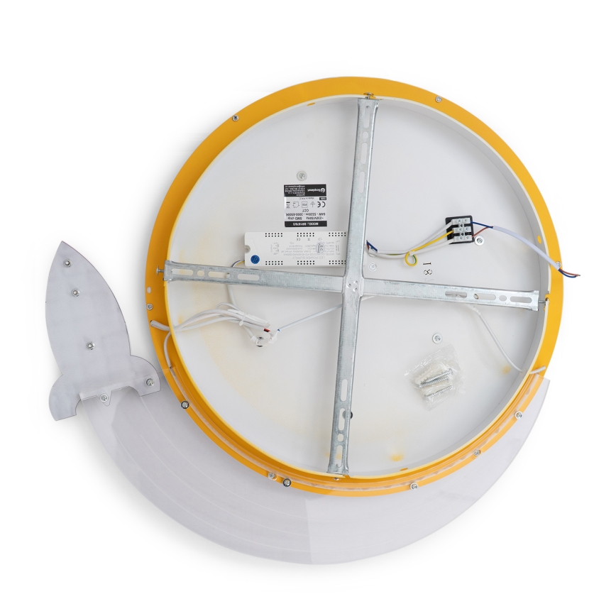 BRILAGI -LED Дитячий стельовий світильник STARSHIP LED/64 Вт/230 В 3000/4500K жовтий