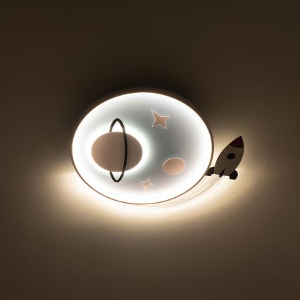 Brilagi -LED дитячий стельовий світильник STARSHIP LED/64W/230V 3000/4500K синій