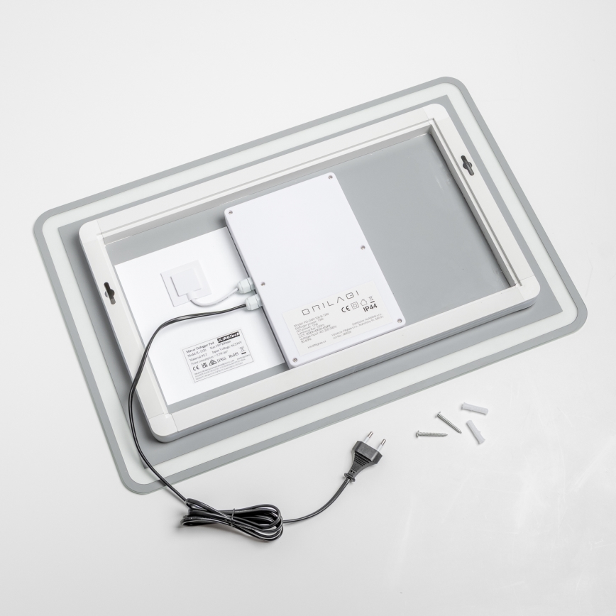 Brilagi - LED дзеркало для ванної кімнати з підігрівом BELLA LED/12W/230V 40x60 cm IP44 CRI 90 з регулюванням яскравості + CCT