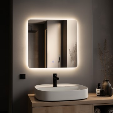 Brilagi - LED дзеркало для ванної COMO LED/24W/230V 60x60 см IP44 CRI 90 з регульованою яскравістю + CCT