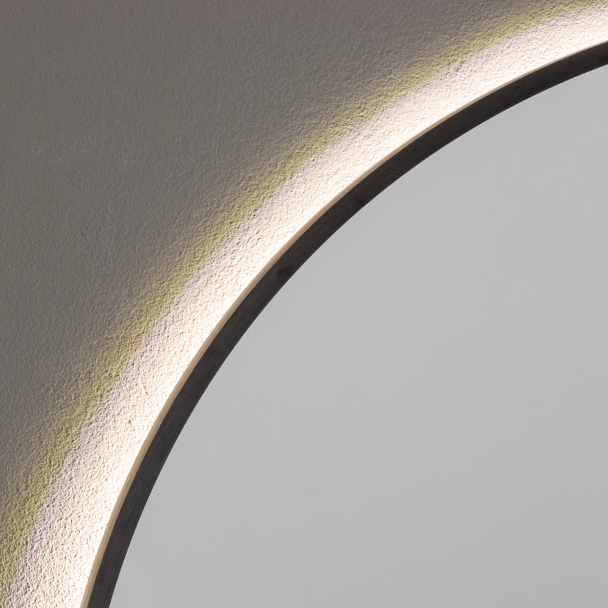 Brilagi - LED-дзеркало NOVARA LED/19W/230V діаметр 60 см чорне IP44 CRI 90 з регульованою яскравістю + CCT