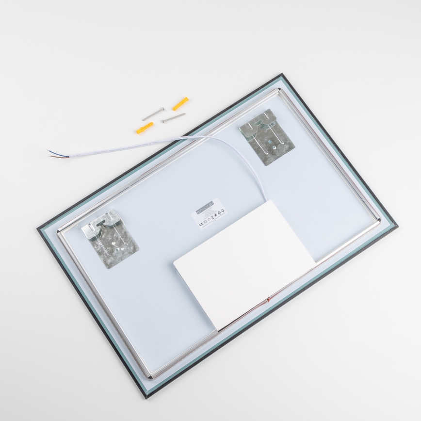 Brilagi - LED дзеркало для ванної кімнати SUELLO LED/20 Вт/230 В 40x60 см чорне IP44 CRI 90 з регульованою яскравістю + CCT