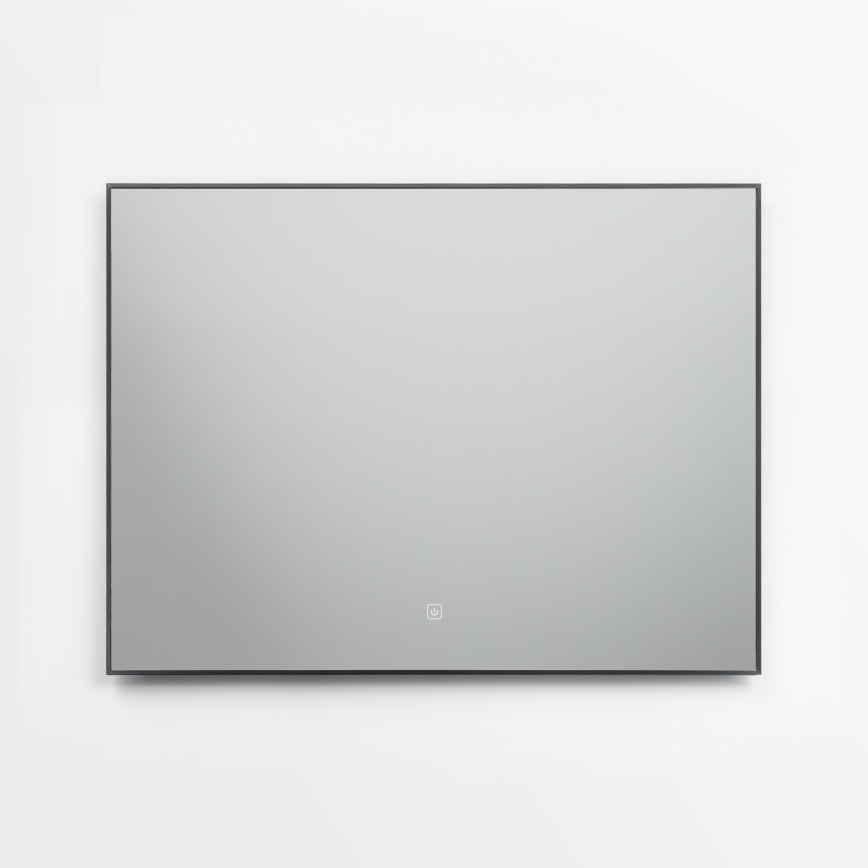 Brilagi - LED-дзеркало для ванної кімнати SUELLO LED/28W/230V 60x80 cm чорне IP44 CRI 90 з регулюванням яскравості + CCT