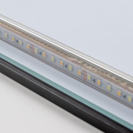 Brilagi - LED-дзеркало для ванної кімнати SUELLO LED/28W/230V 60x80 cm чорне IP44 CRI 90 з регулюванням яскравості + CCT