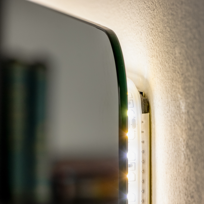Брілагі - LED-дзеркало для ванної кімнати COMO LED/28W/230V 60x80 cm IP44 CRI 90 димоване + CCT