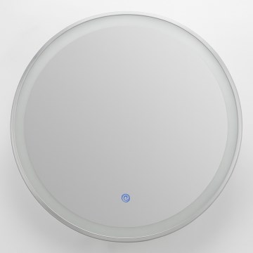 Brilagi - LED дзеркало для ванної кімнати з підігрівом, підсвіткою та регульованою яскравістю ALU PRO LED/18W/230V діаметром 60 см 3000/4000/6500K IP44 матовий хром