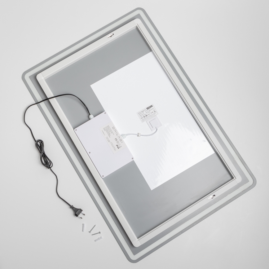 Brilagi - LED дзеркало з підігрівом для ванної BELLA LED/19W/230V 60x90 cm IP44 CRI 90 димуване + CCT