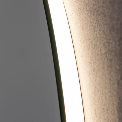 Brilagi - LED дзеркало для ванної кімнати з підігрівом DEMI PRO LED/20W/230V pr. 60 cm IP44 CRI 90 з регулюванням яскравості + CCT
