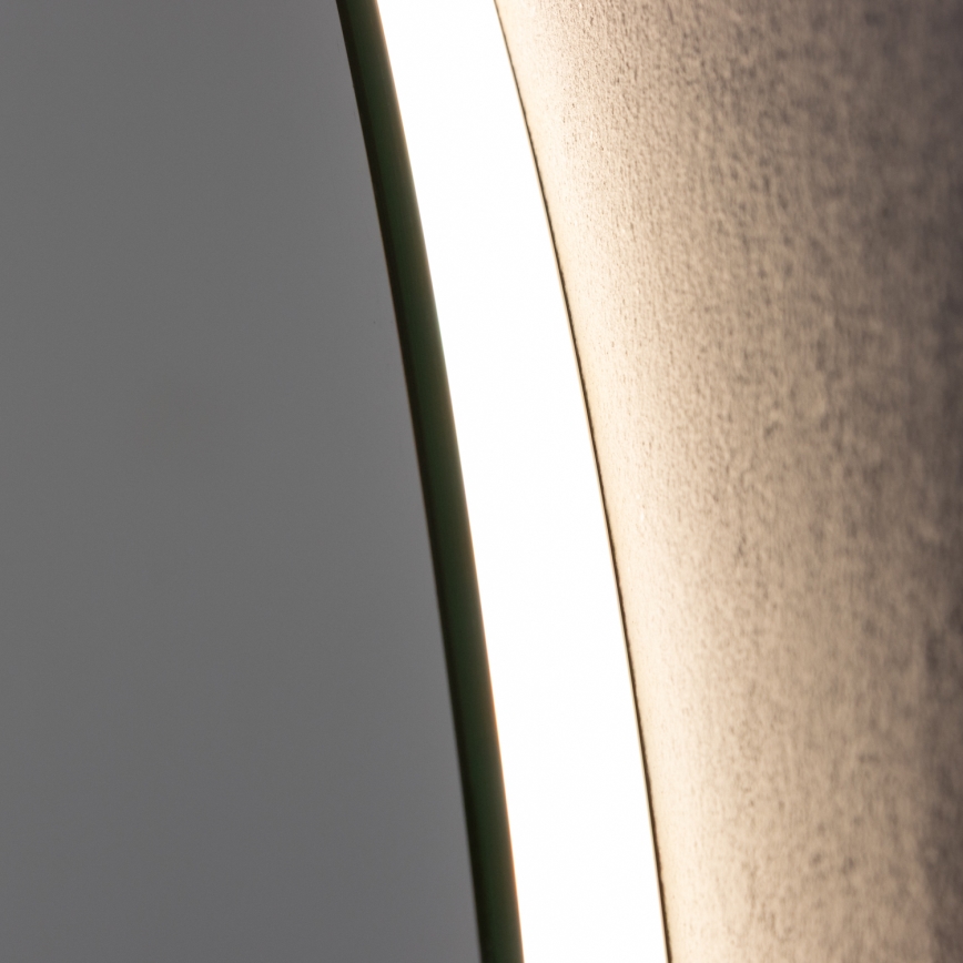 Brilagi - LED дзеркало для ванної кімнати з підігрівом DEMI ECO LED/12W/230V pr. 60 cm IP44 CRI 90 з регульованою яскравістю + CCT