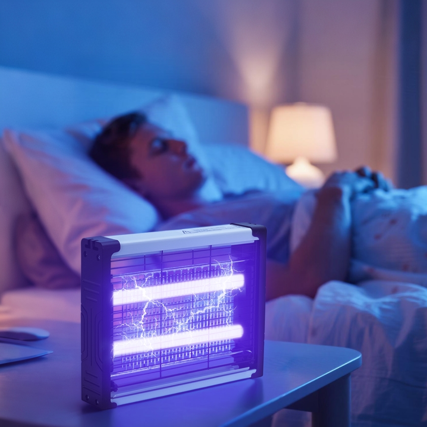 Brilagi - LED електрична пастка для комах УФ 2×LED/2W/230V, до 20 м²