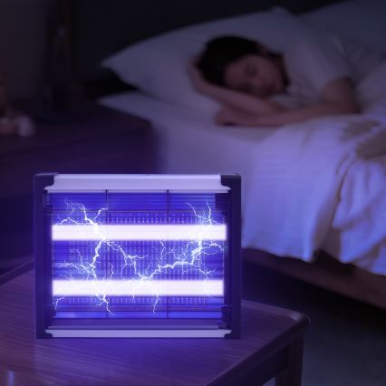 Brilagi - LED електрична UV-пастка для комах 2×LED/7,5 Вт/230 В/до 90 м²