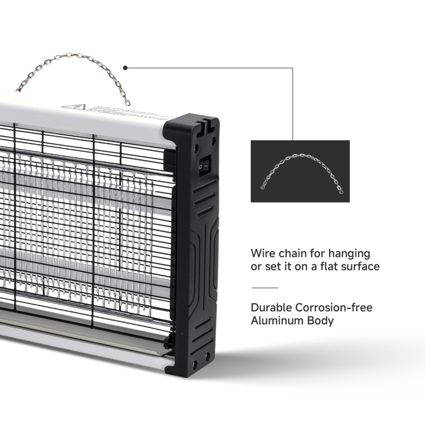 Brilagi - LED електрична UV-пастка для комах 2×LED/7,5 Вт/230 В/до 90 м²