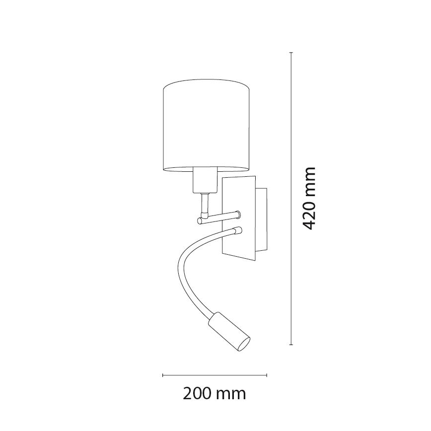 BRILAGI - LED дитяча гнучка настінна лампа BOBO 1xE27/25W/230V + LED/3W матовий хром/білий/єдинороги