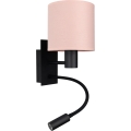 BRILAGI - LED гибкий настенный светильник BOBO 1xE27/25W/230V + LED/3W черный/розовый