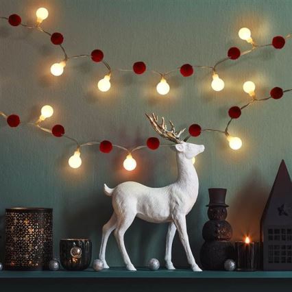 Brilagi - LED гірлянда 20xLED/2xAA 1,8m теплий білий