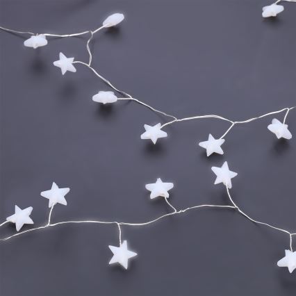 Brilagi - LED гірлянда 40xLED/3xAA 1,8m теплий білий зірки