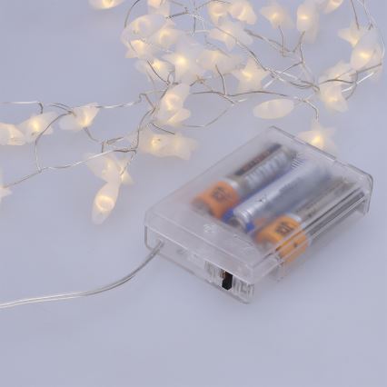 Brilagi - LED гирлянда 40xLED/3xAA 1,8m в тёплом белом цвете, звёзды