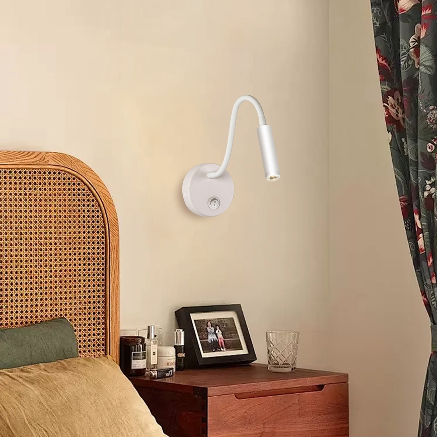 Brilagi - LED Гнучка настінна лампа MAYA LED/3W/230V 4000K білий