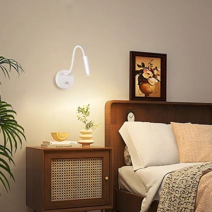 Brilagi - LED Гнучка настінна лампа MAYA LED/3W/230V 4000K білий