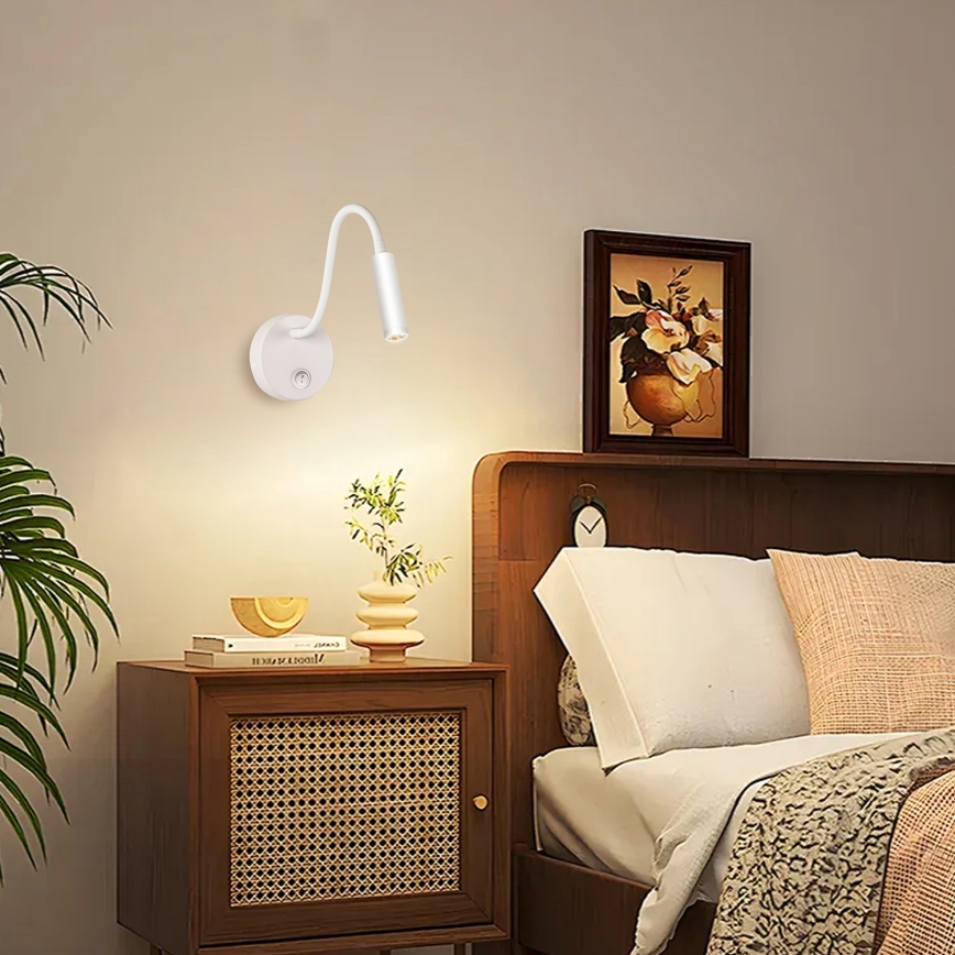 Brilagi - LED Гнучка настінна лампа MAYA LED/3W/230V 4000K білий