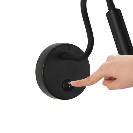 Brilagi - LED Гнучка настінна лампа MAYA LED/3W/230V 4000K чорний