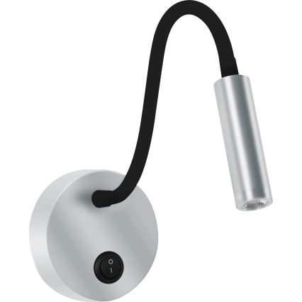 Brilagi - LED Гнучка настінна лампа MAYA LED/3W/230V 4000K срібний