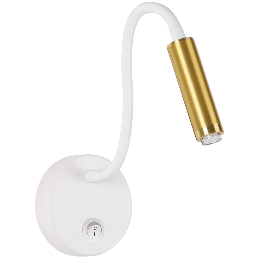 Brilagi - LED Гнучка настінна лампа з регулюванням яскравості MAYA 1xG9/4W/230V білий/золотистий 2700-6500K Wi-Fi Tuya