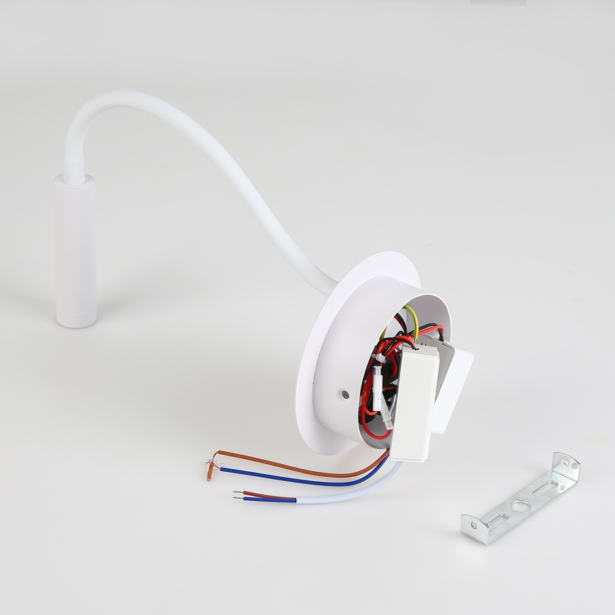 Brilagi - LED Гнучка настінна лампа з USB-портом MAYA LED/3W/230V 4000K білий