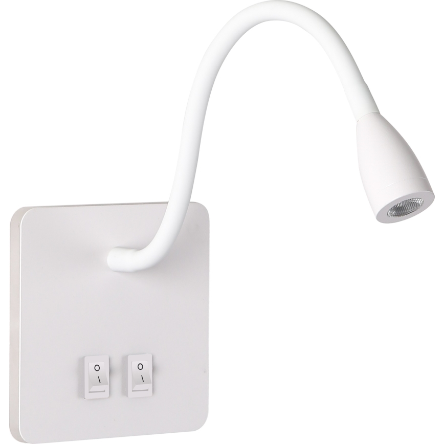 BRILAGI - Світлодіодна гнучка настінна лампа MAYA DOUBLE LED/4W/230V + LED/3W біла