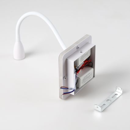 BRILAGI - Світлодіодна гнучка настінна лампа MAYA DOUBLE LED/4W/230V + LED/3W біла