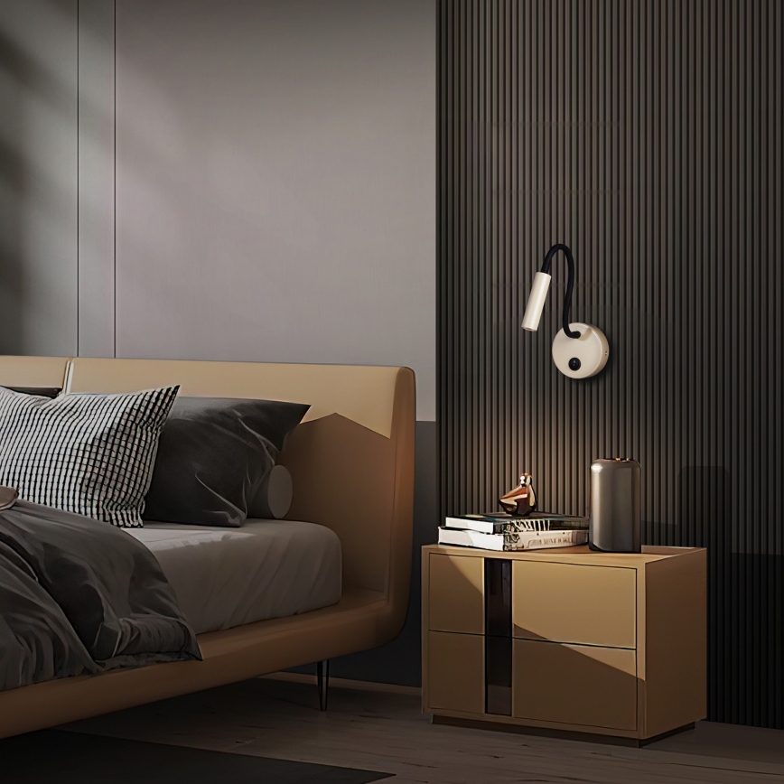 Brilagi - LED Гнучка настінна лампа MAYA LED/3W/230V 4000K бежевий