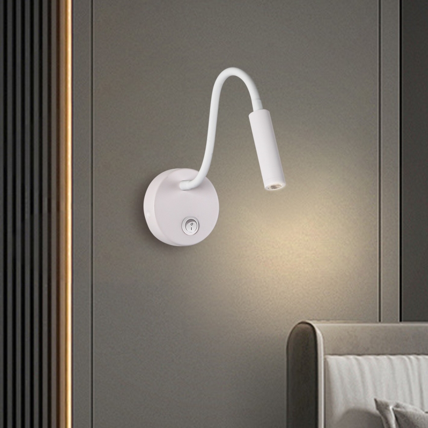 Brilagi - LED Гнучка настінна лампа MAYA LED/3W/230V 4000K білий