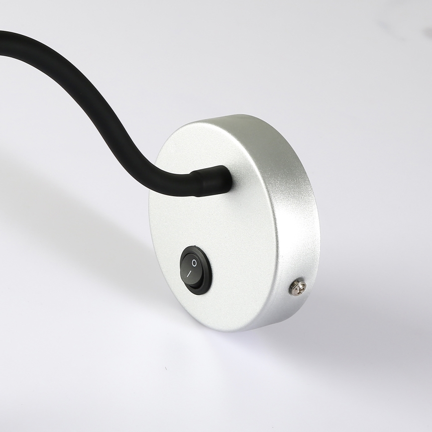 Brilagi - LED Гнучка настінна лампа MAYA LED/3W/230V 4000K срібний