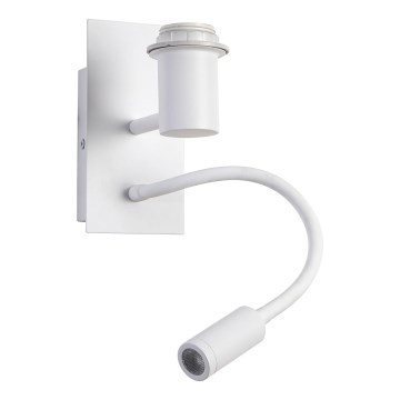Brilagi - LED Гнучка настінна лампа NUBILA 1xE27/25W/230V + LED/3W білий