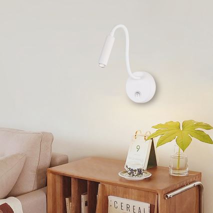 Brilagi - LED Гнучка настінна лампа з регулюванням яскравості MAYA 1xG9/4W/230V білий 2700-6500K Wi-Fi Tuya