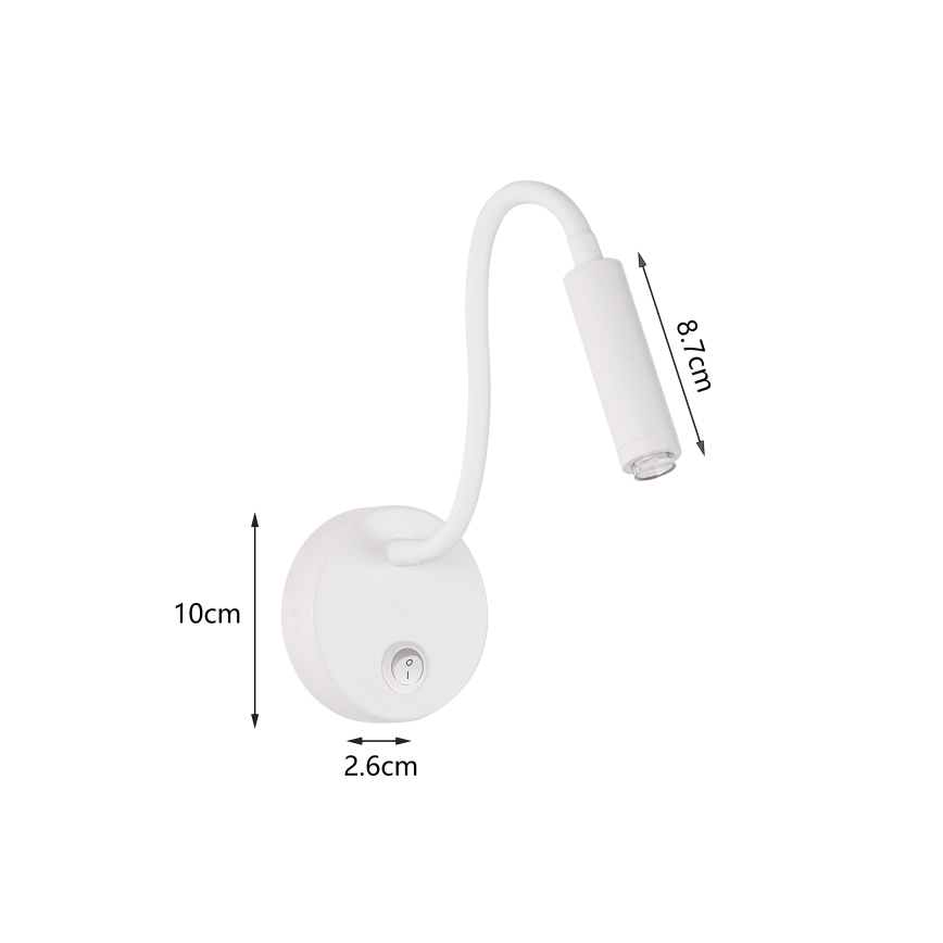 Brilagi - LED Гнучка настінна лампа з регулюванням яскравості MAYA 1xG9/4W/230V білий 2700-6500K Wi-Fi Tuya