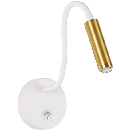 Brilagi - LED Гнучка настінна лампа з регулюванням яскравості MAYA 1xG9/4W/230V білий/золотистий 2700-6500K Wi-Fi Tuya