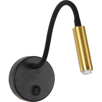 Brilagi - LED Гнучка настінна лампа з регулюванням яскравості MAYA 1xG9/4W/230V чорний/золотистий 2700-6500K Wi-Fi Tuya