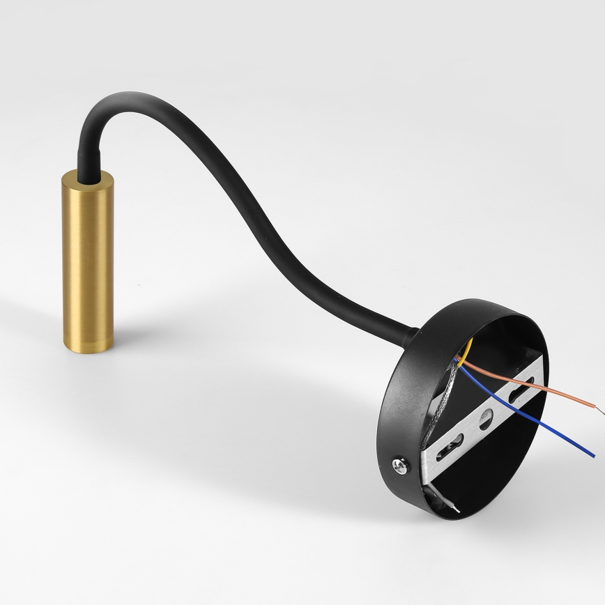 Brilagi - LED Гнучка настінна лампа з регулюванням яскравості MAYA 1xG9/4W/230V чорний/золотистий 2700-6500K Wi-Fi Tuya