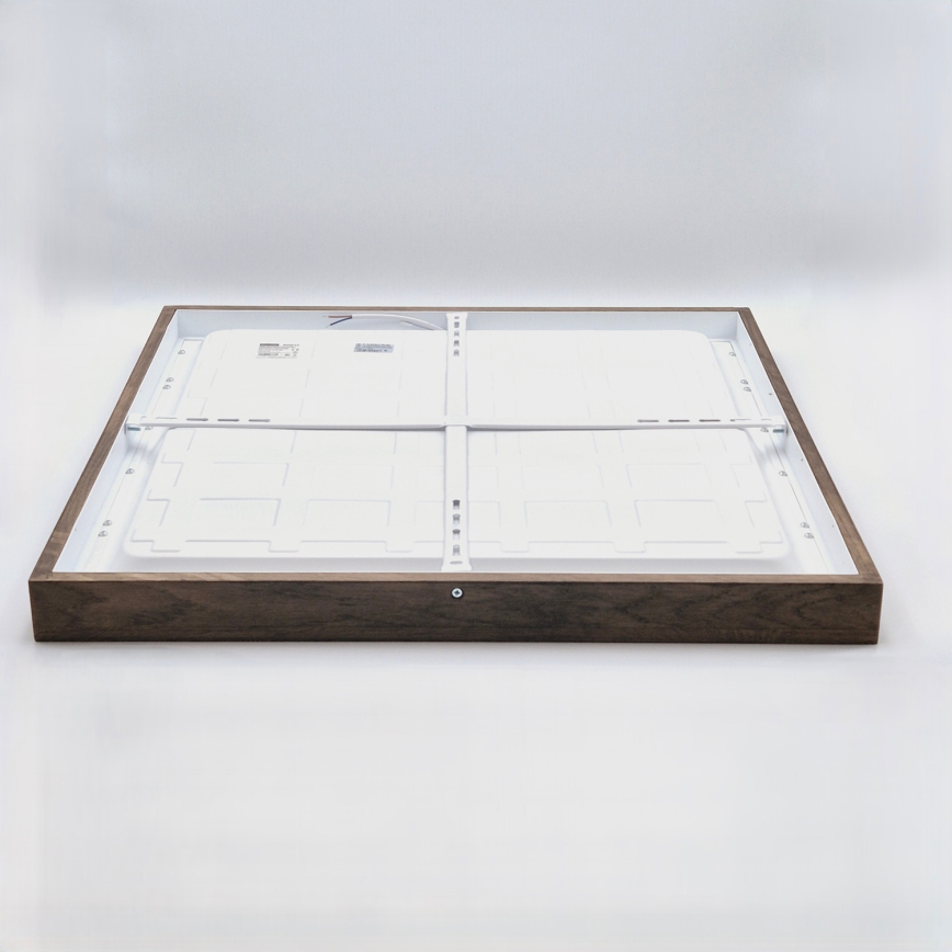 Brilagi - LED Koupelnové stropní svítidlo WOODY FRAME LED/50W/230V 60x60 cm IP44 hrast ořech