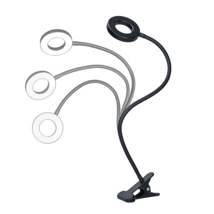 Brilagi - Світлодіодна регульована лампа з кліпсою ORBELA LED/8W/230V 3000/4000/5000K чорна