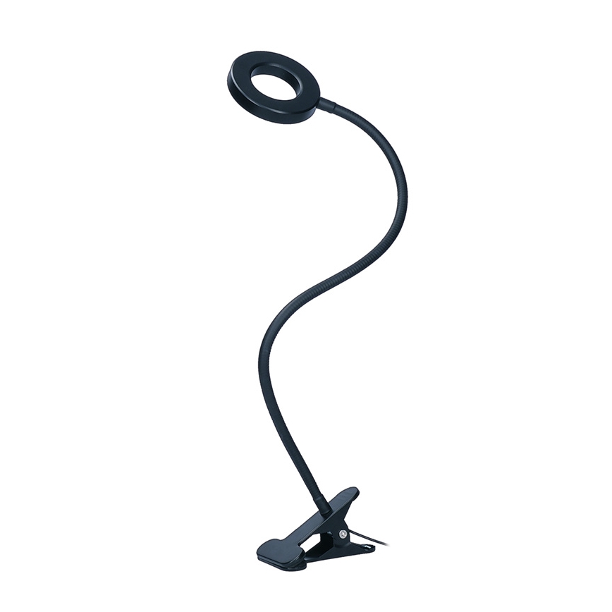 Brilagi - Світлодіодна регульована лампа з кліпсою ORBELA LED/8W/230V 3000/4000/5000K чорна