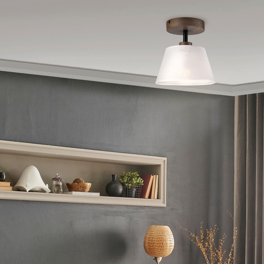 Brilagi - LED Накладна люстра ANTHONY 1xE14/60W/230V дуб горіх/білий