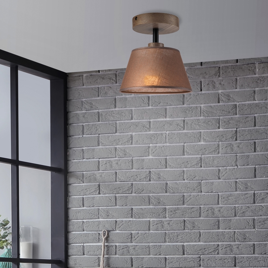 Brilagi - LED Накладна люстра ANTHONY 1xE14/60W/230V дуб горіх/коричневий