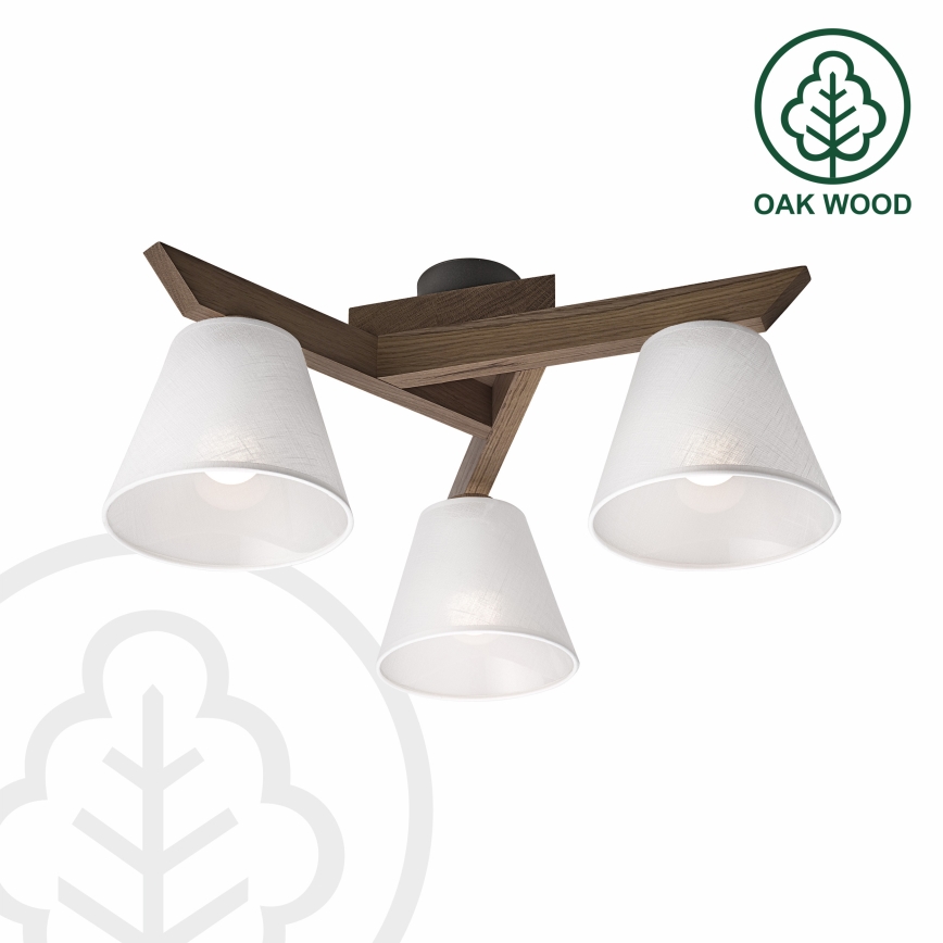 Brilagi - LED Накладна люстра ANTHONY 3xE14/40W/230V дуб горіх/білий